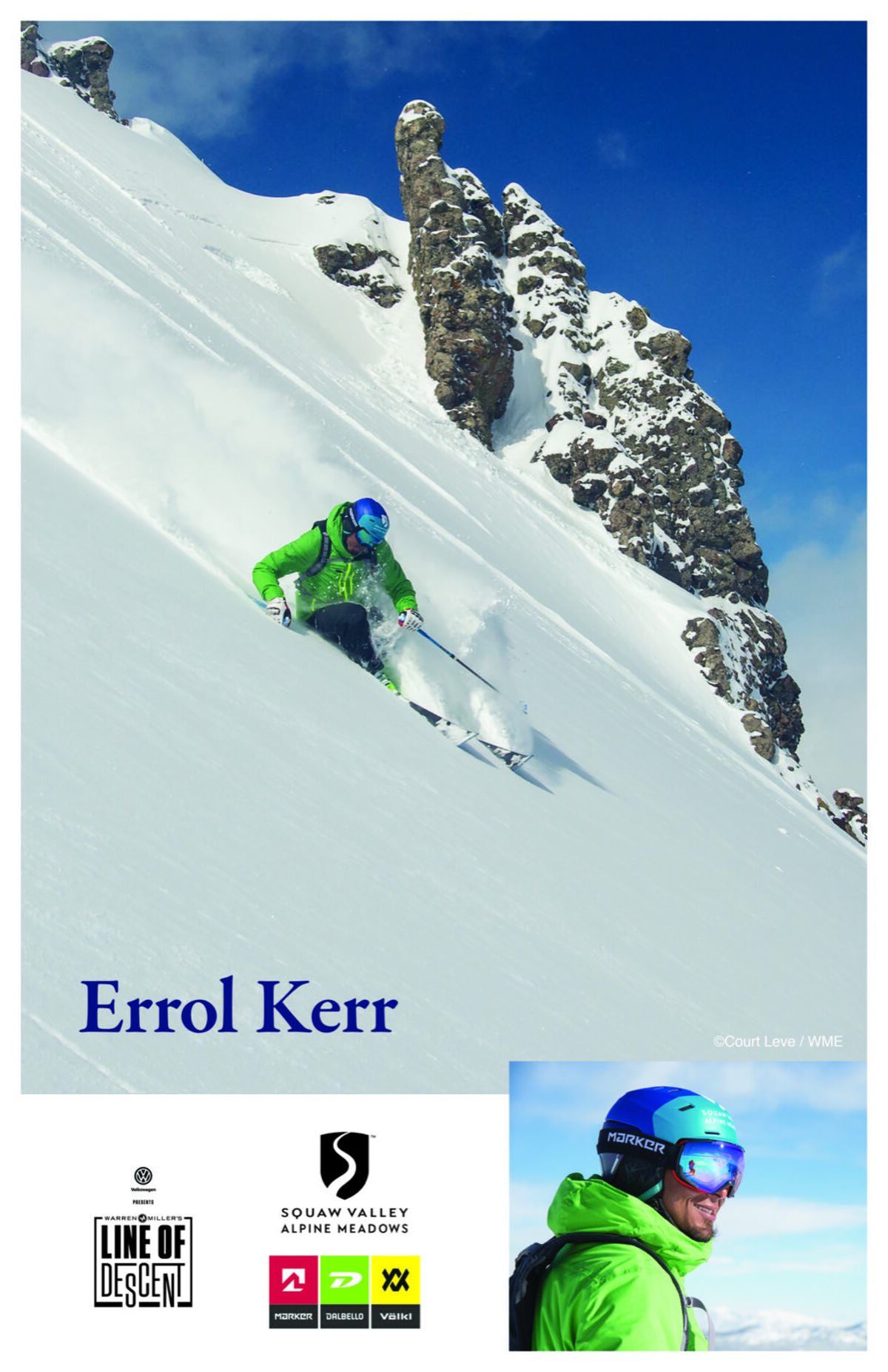 Errol Kerr · Squaw Valley Alpine Meadows ambassador poster