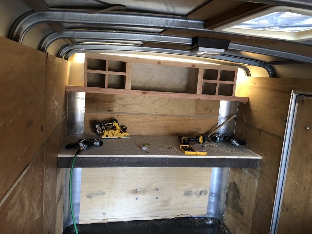 Vertical framing taking shape on the driver side wall