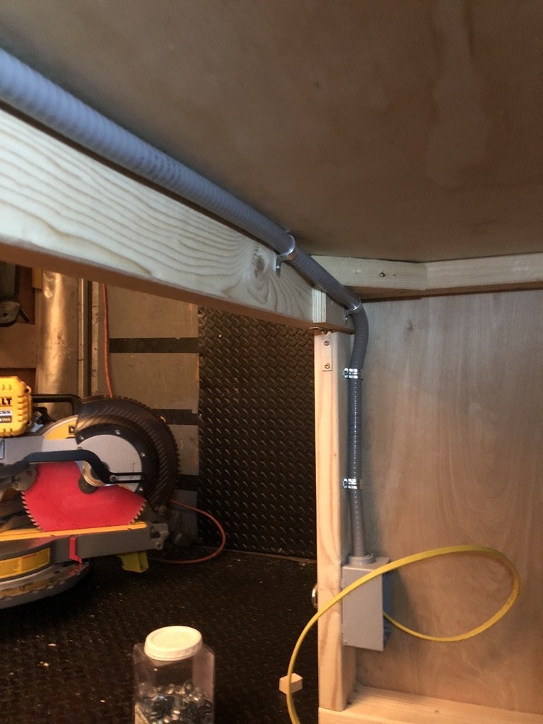 Second angle of the switch panel back showing wire routing