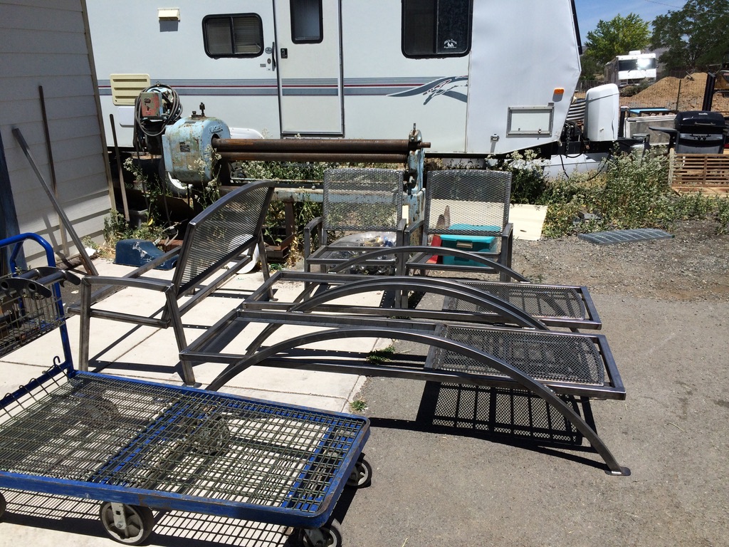 Custom metal fabrication in the CC Welding shop, Reno NV — material stock, jigs, fixtures and work in progress (photo 39 of 383)