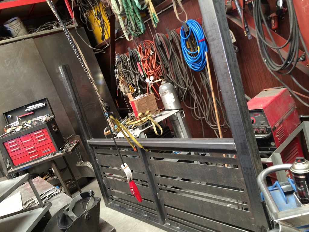 Custom metal fabrication in the CC Welding shop, Reno NV — material stock, jigs, fixtures and work in progress (photo 49 of 383)