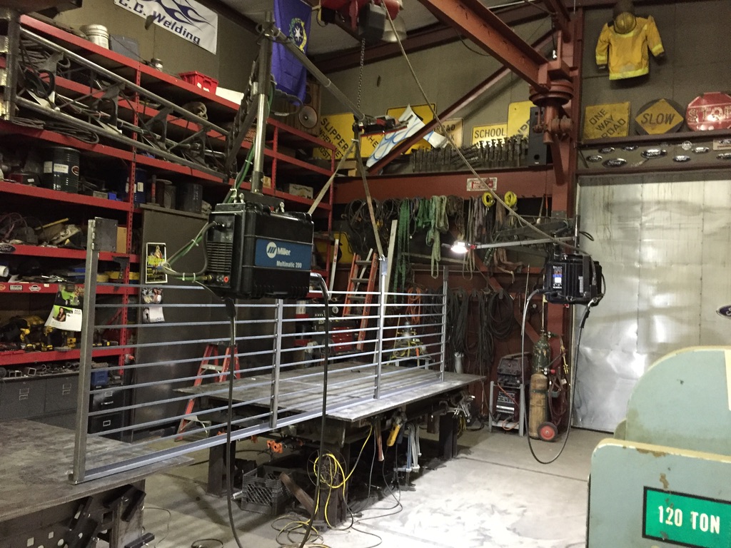 Custom metal fabrication in the CC Welding shop, Reno NV — material stock, jigs, fixtures and work in progress (photo 105 of 383)