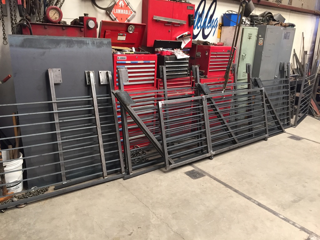 Custom metal fabrication in the CC Welding shop, Reno NV — material stock, jigs, fixtures and work in progress (photo 106 of 383)