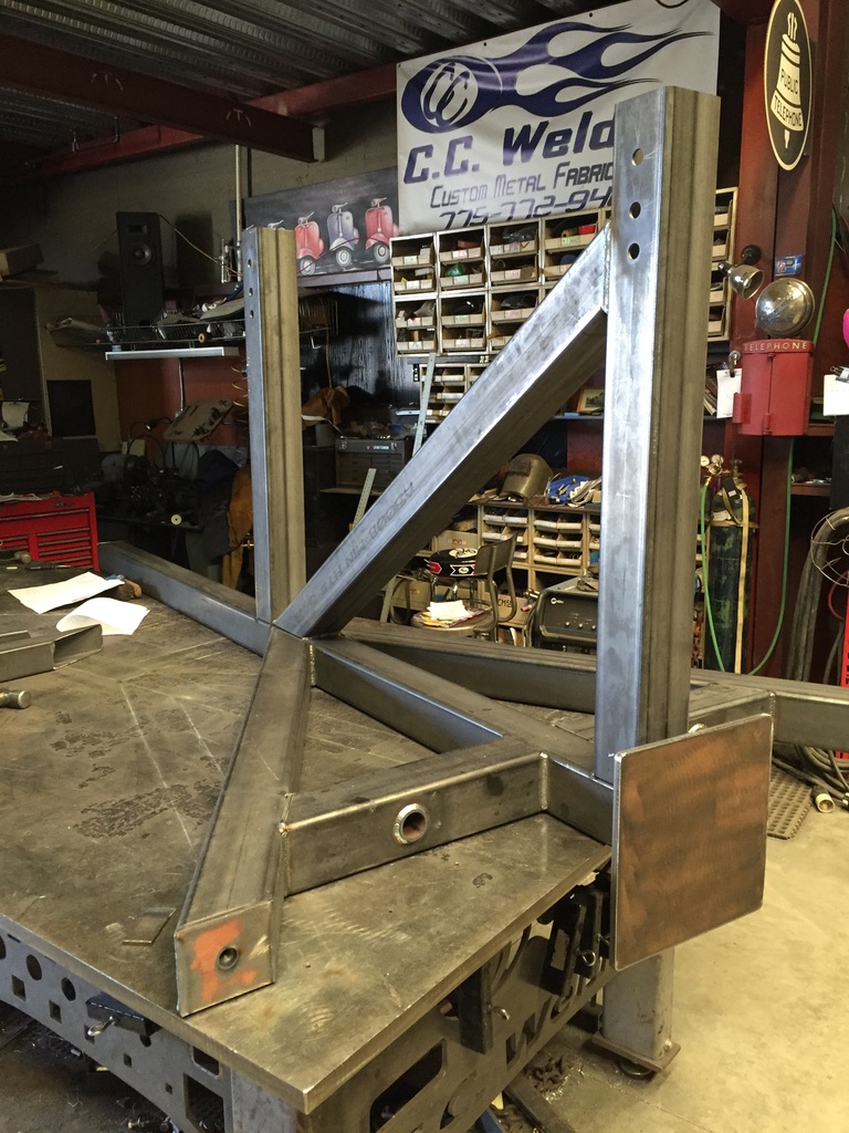 Custom metal fabrication in the CC Welding shop, Reno NV — material stock, jigs, fixtures and work in progress (photo 117 of 383)