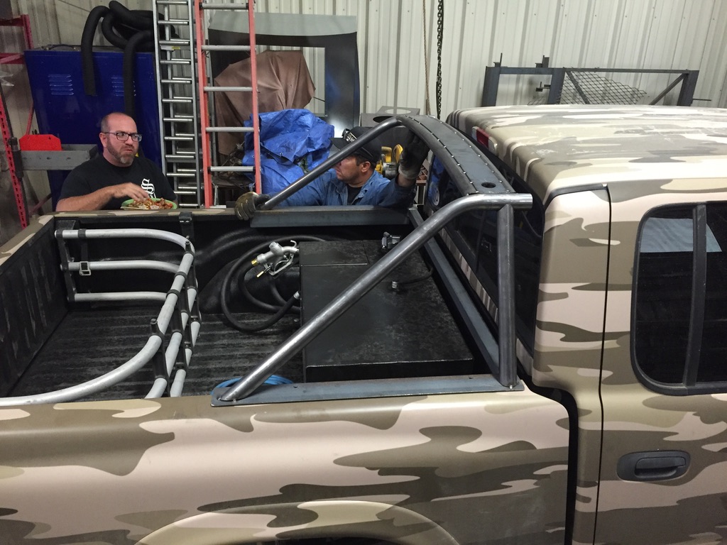 Custom metal fabrication in the CC Welding shop, Reno NV — material stock, jigs, fixtures and work in progress (photo 125 of 383)