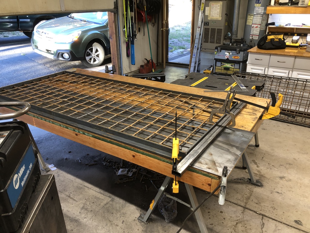 Custom metal fabrication in the CC Welding shop, Reno NV — material stock, jigs, fixtures and work in progress (photo 194 of 383)