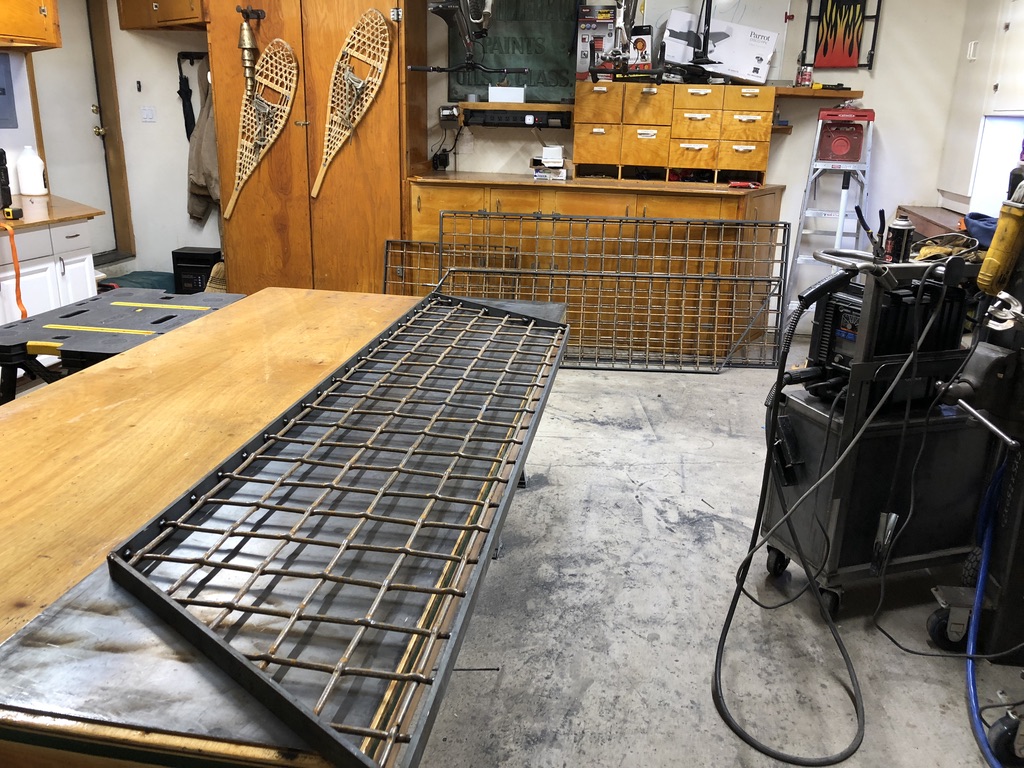Custom metal fabrication in the CC Welding shop, Reno NV — material stock, jigs, fixtures and work in progress (photo 196 of 383)