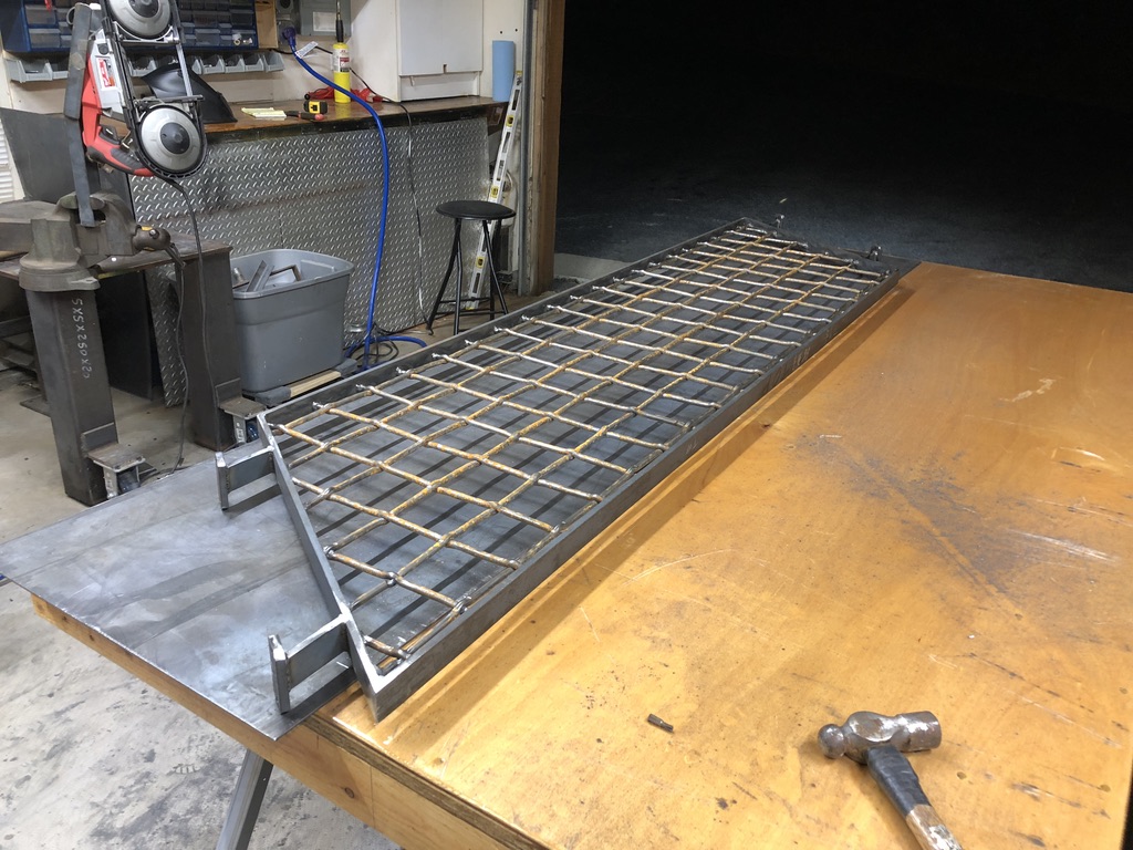 Custom metal fabrication in the CC Welding shop, Reno NV — material stock, jigs, fixtures and work in progress (photo 209 of 383)