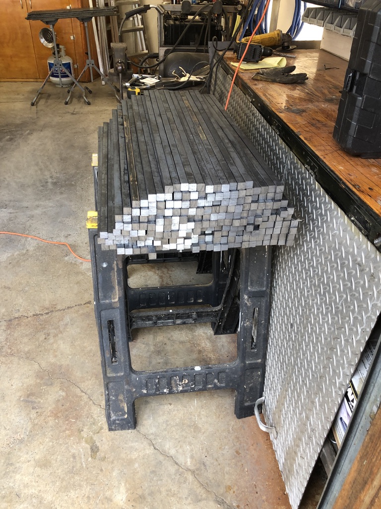 Custom metal fabrication in the CC Welding shop, Reno NV — material stock, jigs, fixtures and work in progress (photo 235 of 383)