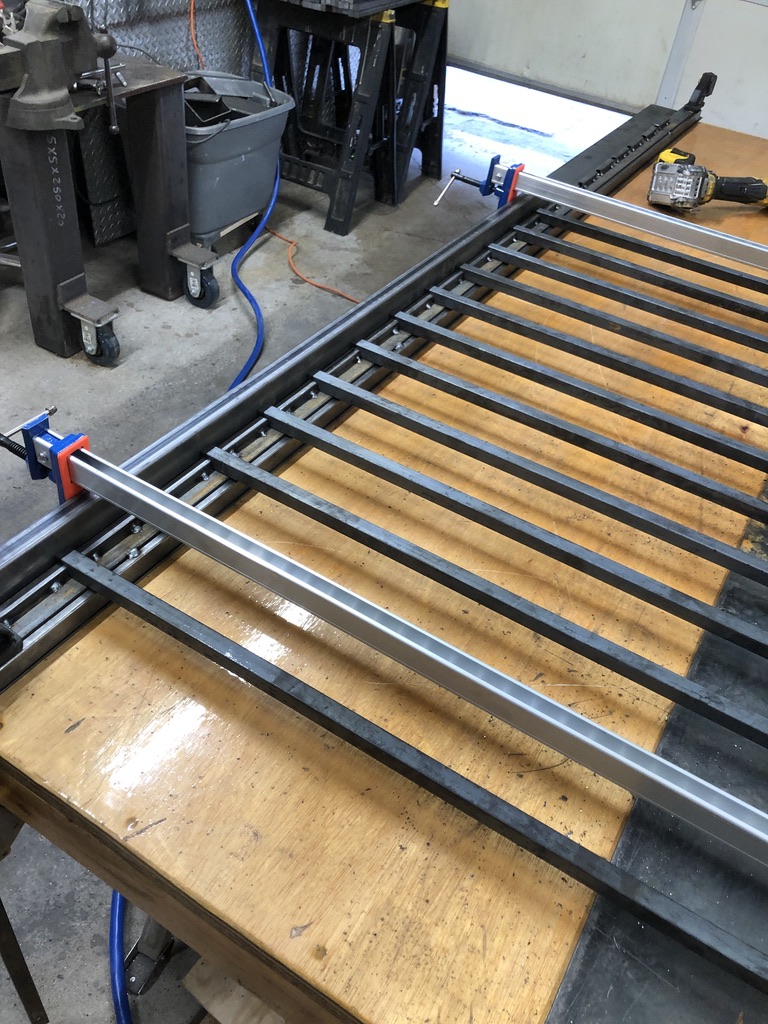 Custom metal fabrication in the CC Welding shop, Reno NV — material stock, jigs, fixtures and work in progress (photo 236 of 383)