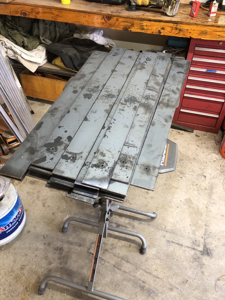 Custom metal fabrication in the CC Welding shop, Reno NV — material stock, jigs, fixtures and work in progress (photo 237 of 383)
