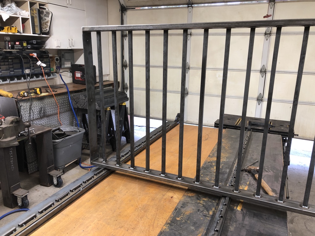 Custom metal fabrication in the CC Welding shop, Reno NV — material stock, jigs, fixtures and work in progress (photo 243 of 383)