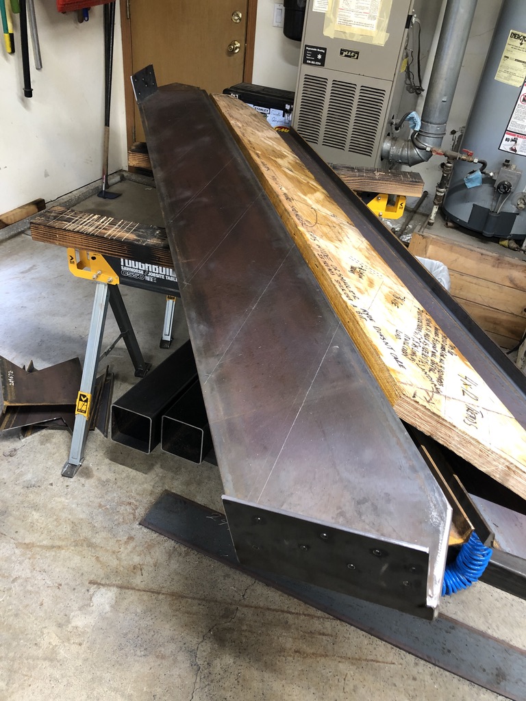 Custom metal fabrication in the CC Welding shop, Reno NV — material stock, jigs, fixtures and work in progress (photo 254 of 383)