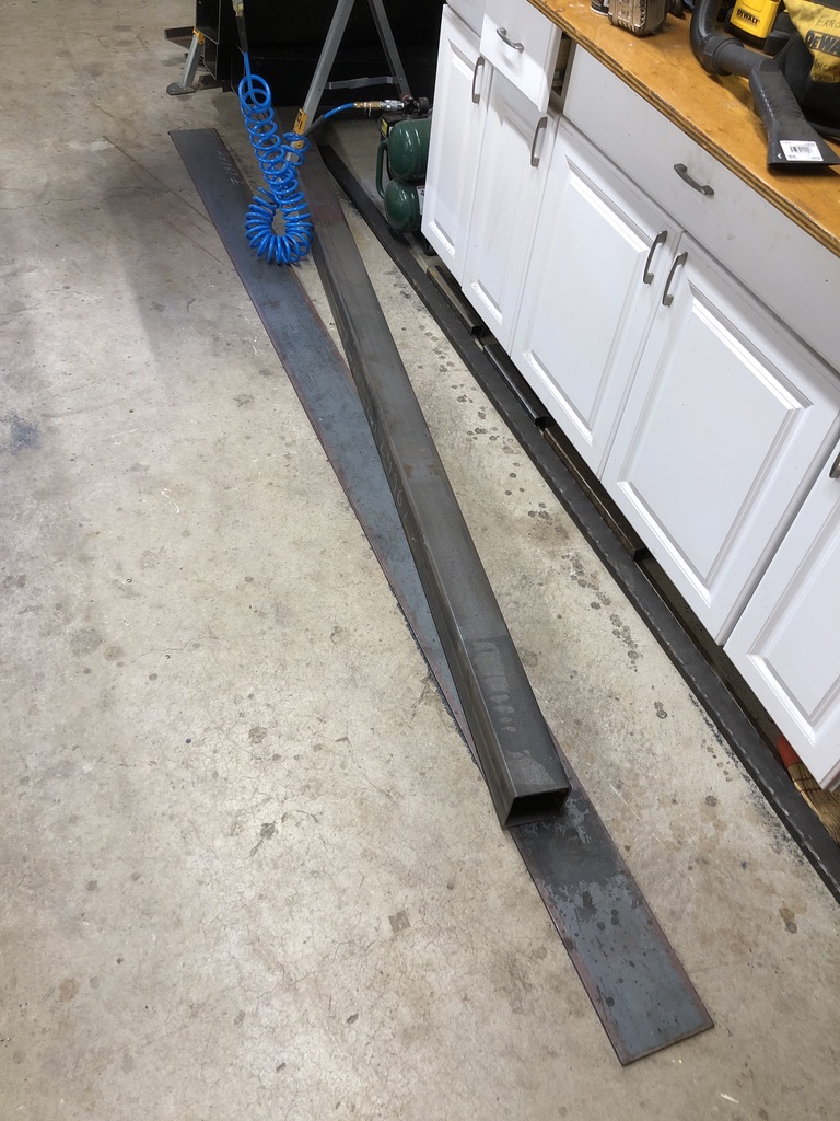 Custom metal fabrication in the CC Welding shop, Reno NV — material stock, jigs, fixtures and work in progress (photo 258 of 383)