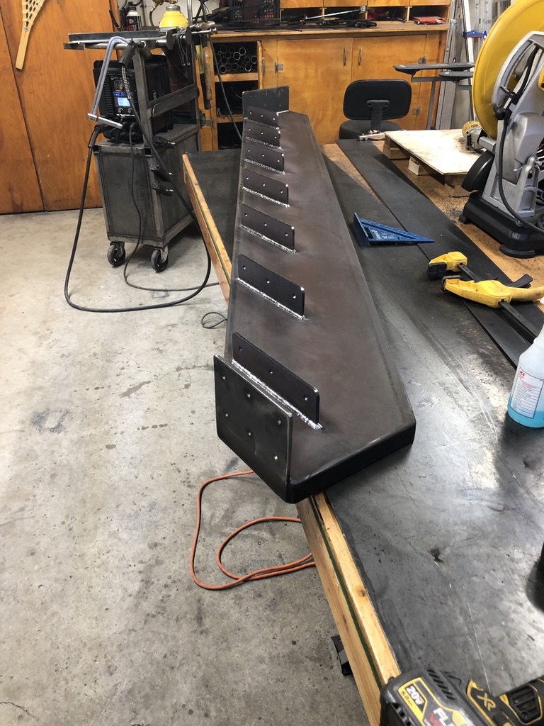 Custom metal fabrication in the CC Welding shop, Reno NV — material stock, jigs, fixtures and work in progress (photo 266 of 383)