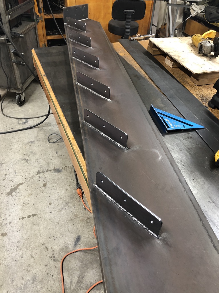 Custom metal fabrication in the CC Welding shop, Reno NV — material stock, jigs, fixtures and work in progress (photo 267 of 383)