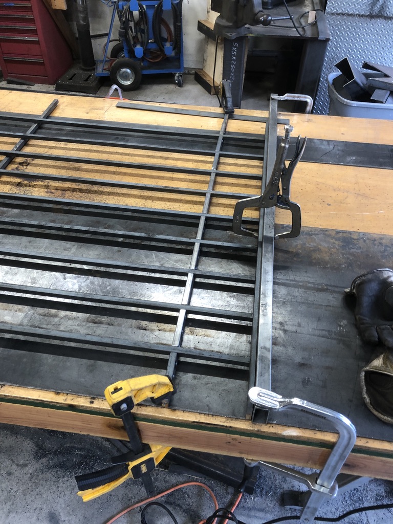 Custom metal fabrication in the CC Welding shop, Reno NV — material stock, jigs, fixtures and work in progress (photo 289 of 383)