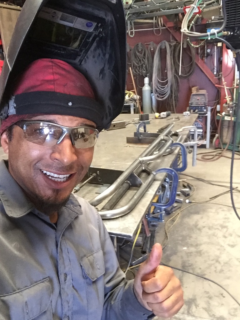 Custom metal fabrication in the CC Welding shop, Reno NV — material stock, jigs, fixtures and work in progress (photo 356 of 383)