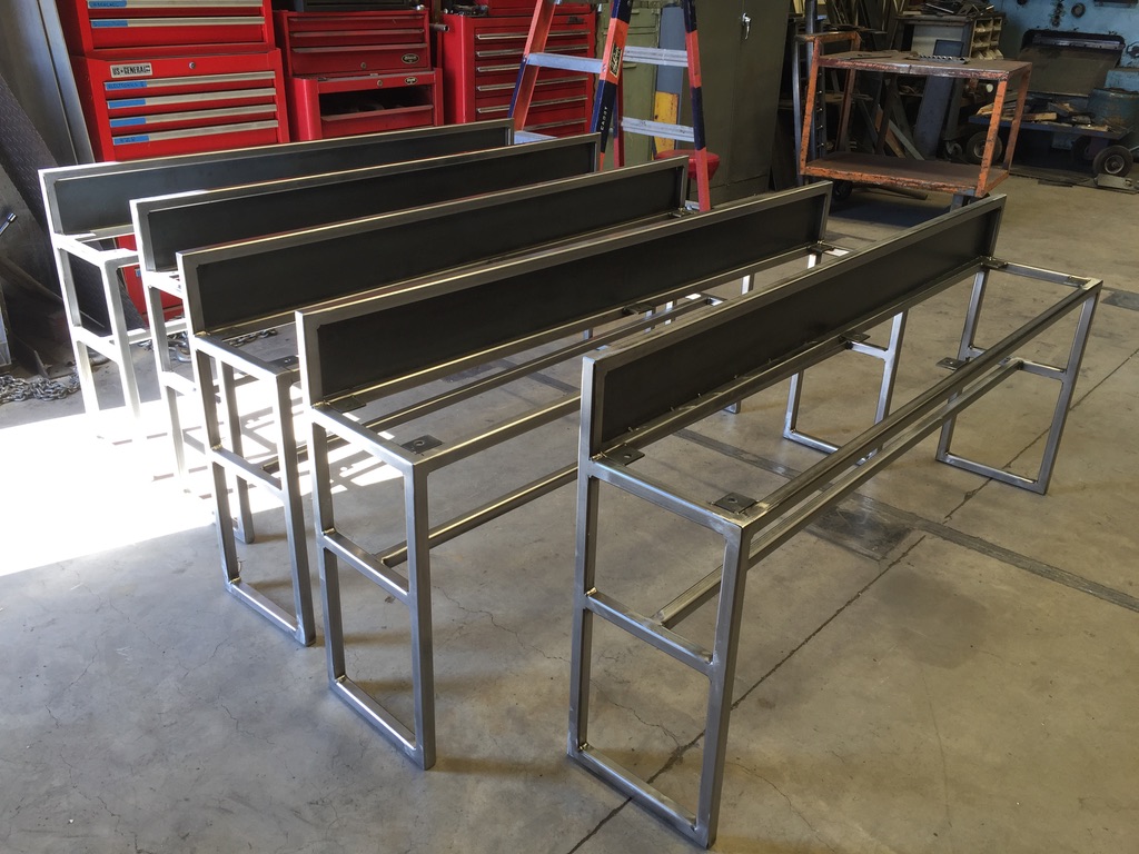 Custom metal fabrication in the CC Welding shop, Reno NV — material stock, jigs, fixtures and work in progress (photo 360 of 383)