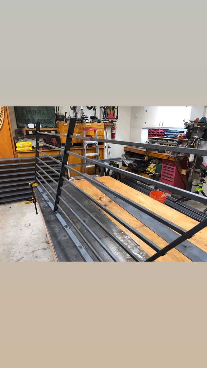 Custom metal fabrication in the CC Welding shop, Reno NV — material stock, jigs, fixtures and work in progress (photo 366 of 383)