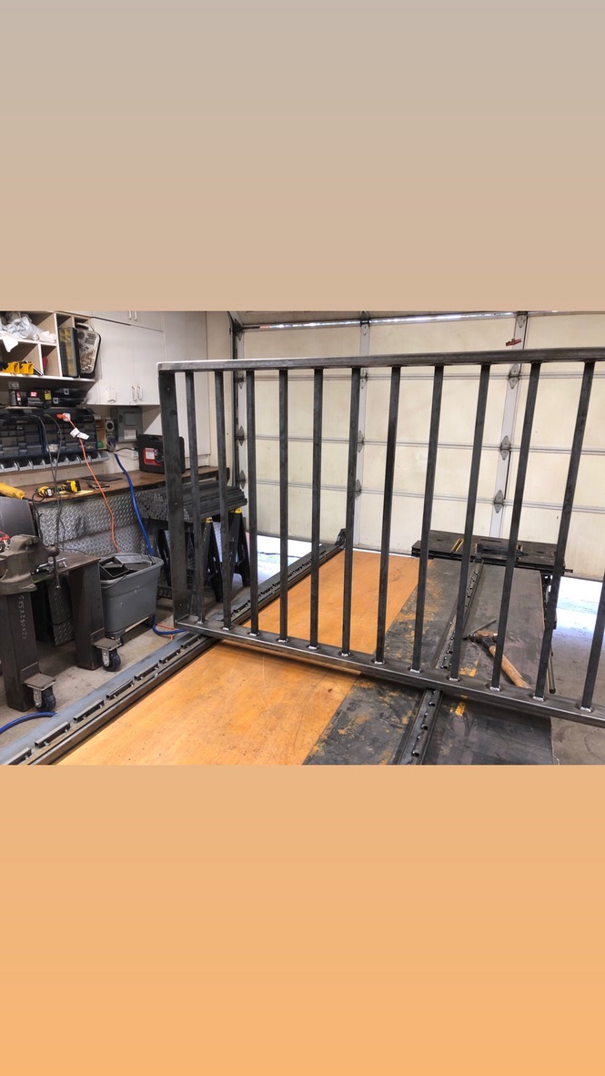 Custom metal fabrication in the CC Welding shop, Reno NV — material stock, jigs, fixtures and work in progress (photo 370 of 383)