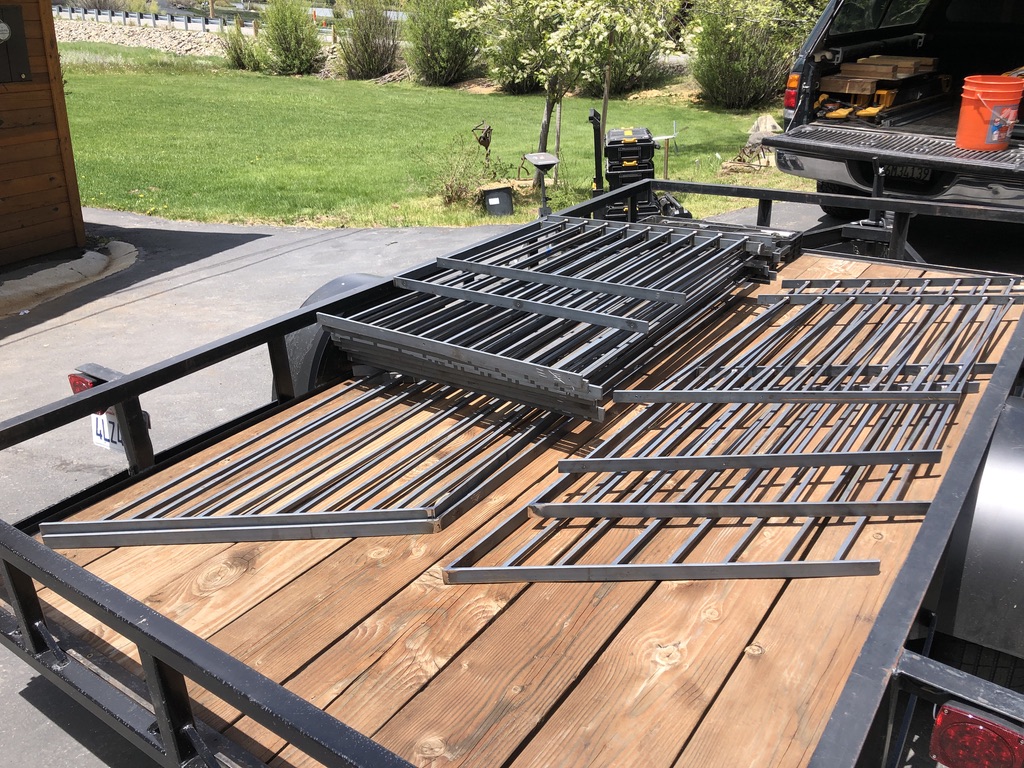 Custom gates and fence panels fabricated by CC Welding — ornamental driveway gates and tube fence panels (photo 2 of 38)
