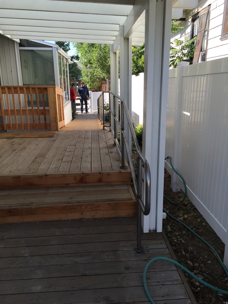 Custom railing and balustrade fabrication by CC Welding — stone-step handrails, cable rail and picket panels for Tahoe homes (photo 6 of 152)