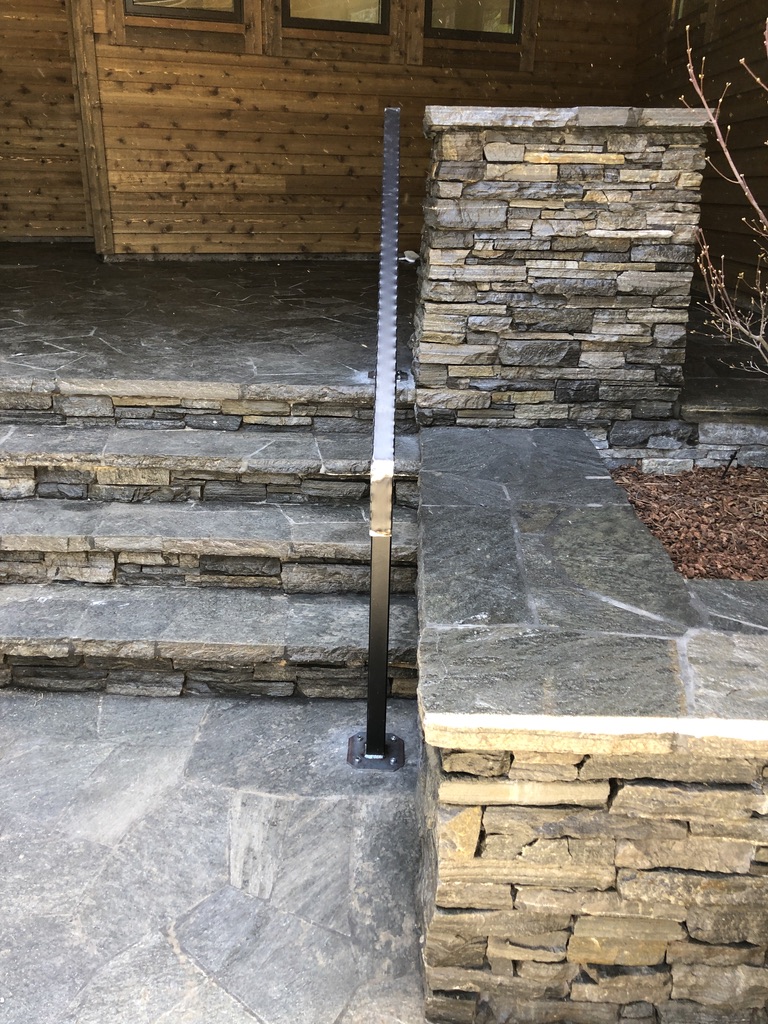 Custom railing and balustrade fabrication by CC Welding — stone-step handrails, cable rail and picket panels for Tahoe homes (photo 8 of 152)