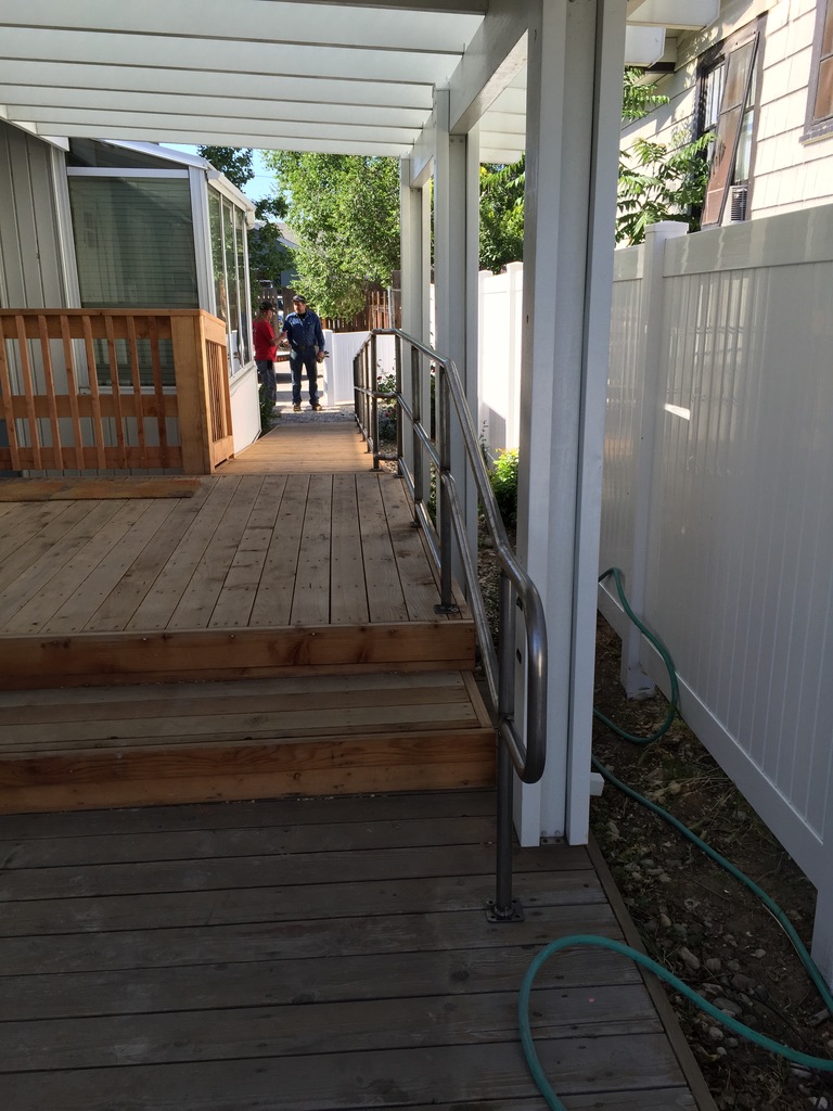 Custom railing and balustrade fabrication by CC Welding — stone-step handrails, cable rail and picket panels for Tahoe homes (photo 9 of 152)