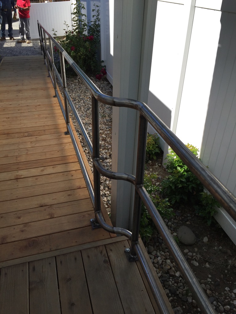 Custom railing and balustrade fabrication by CC Welding — stone-step handrails, cable rail and picket panels for Tahoe homes (photo 10 of 152)