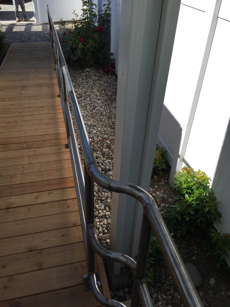 Custom railing and balustrade fabrication by CC Welding — stone-step handrails, cable rail and picket panels for Tahoe homes (photo 11 of 152)