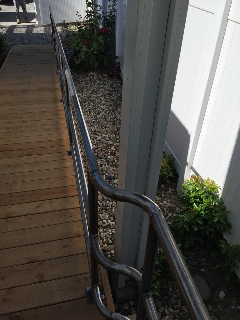 Custom railing and balustrade fabrication by CC Welding — stone-step handrails, cable rail and picket panels for Tahoe homes (photo 14 of 152)