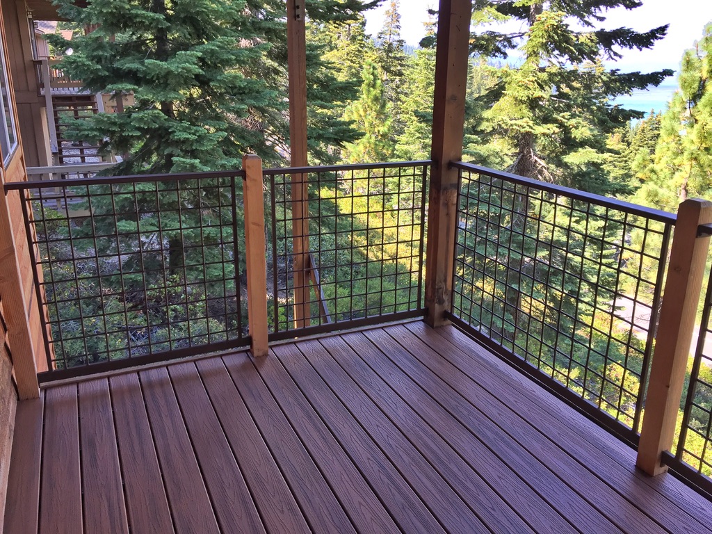 Custom railing and balustrade fabrication by CC Welding — stone-step handrails, cable rail and picket panels for Tahoe homes (photo 16 of 152)