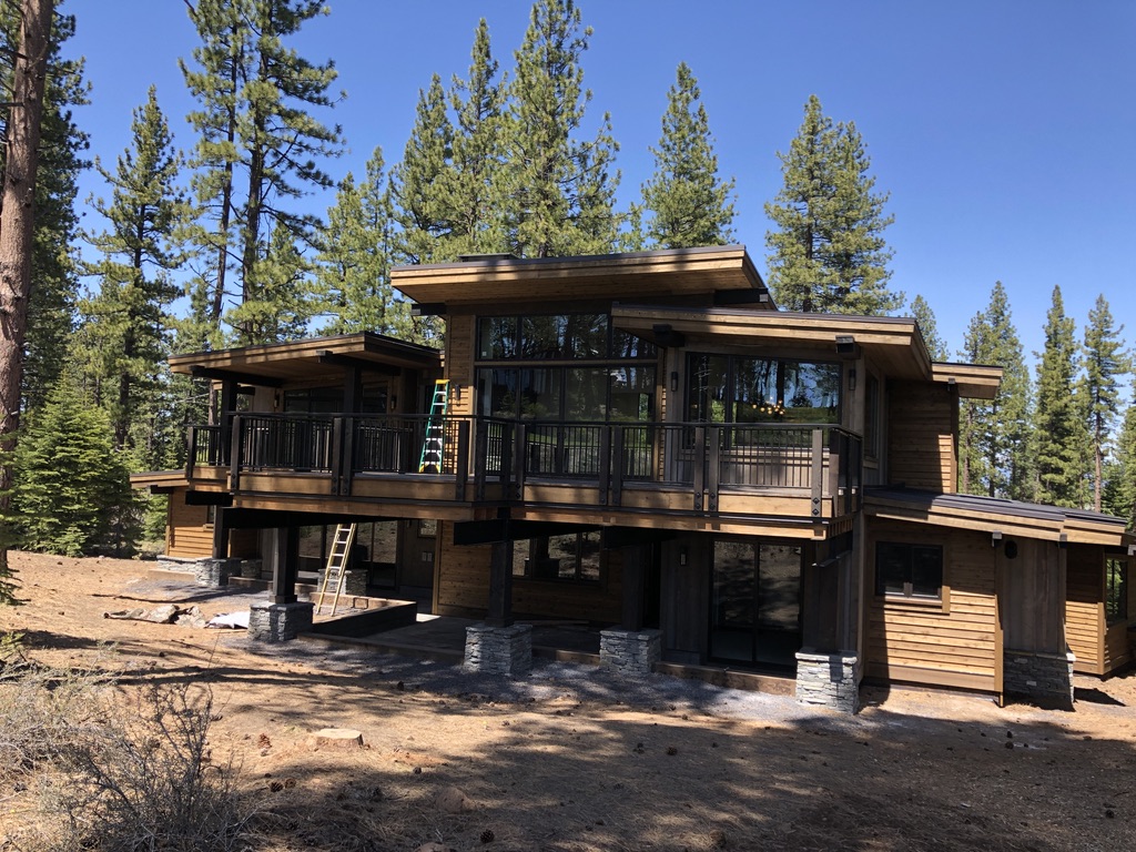 Custom railing and balustrade fabrication by CC Welding — stone-step handrails, cable rail and picket panels for Tahoe homes (photo 19 of 152)