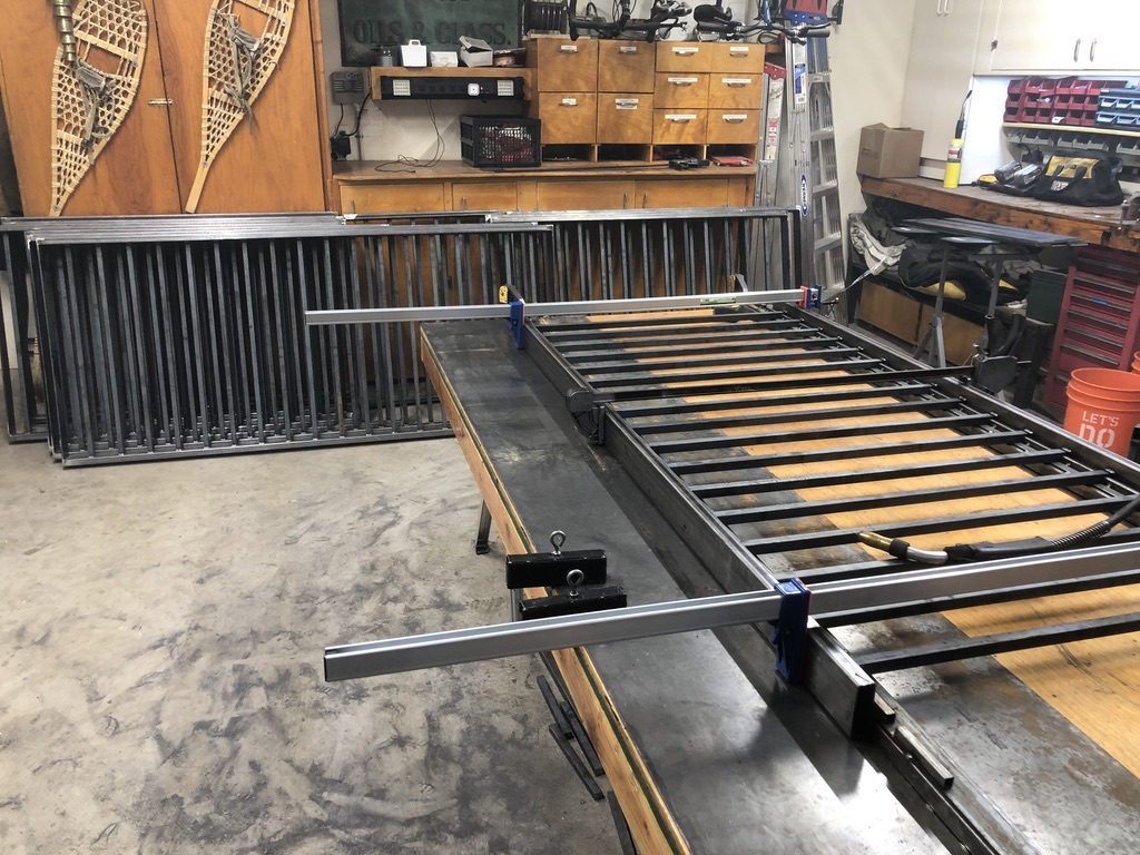 Custom railing and balustrade fabrication by CC Welding — stone-step handrails, cable rail and picket panels for Tahoe homes (photo 49 of 152)