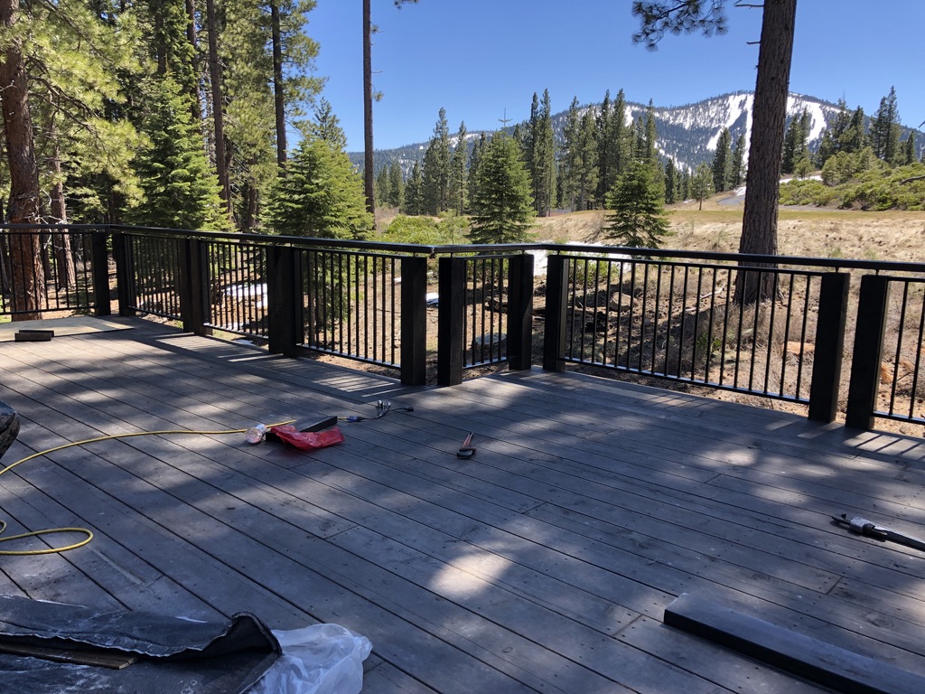 Custom railing and balustrade fabrication by CC Welding — stone-step handrails, cable rail and picket panels for Tahoe homes (photo 68 of 152)