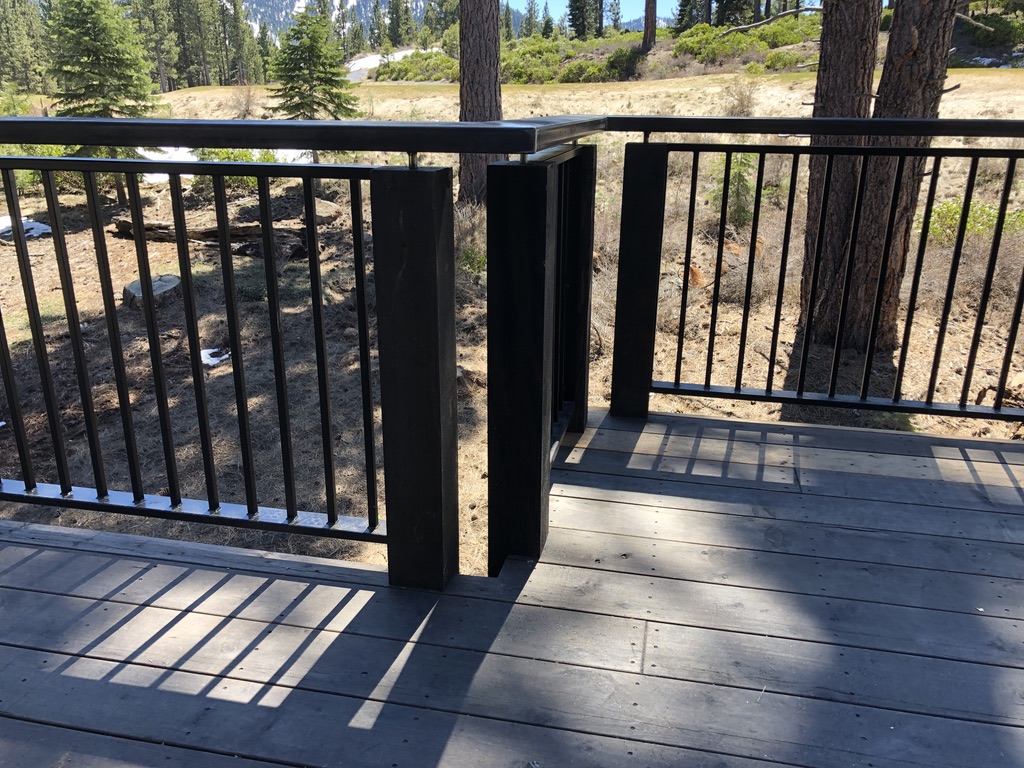 Custom railing and balustrade fabrication by CC Welding — stone-step handrails, cable rail and picket panels for Tahoe homes (photo 69 of 152)