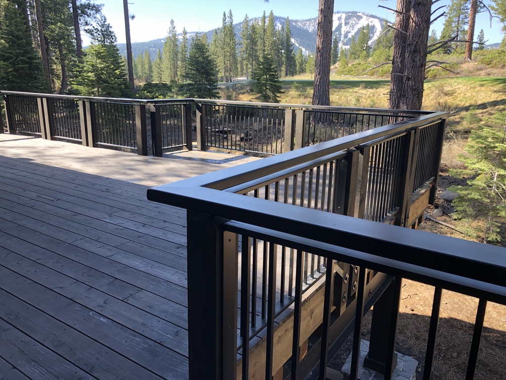 Custom railing and balustrade fabrication by CC Welding — stone-step handrails, cable rail and picket panels for Tahoe homes (photo 78 of 152)