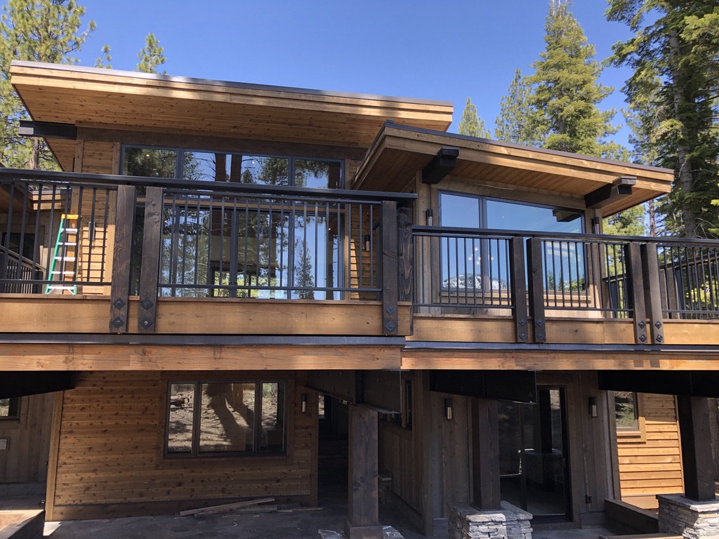 Custom railing and balustrade fabrication by CC Welding — stone-step handrails, cable rail and picket panels for Tahoe homes (photo 81 of 152)