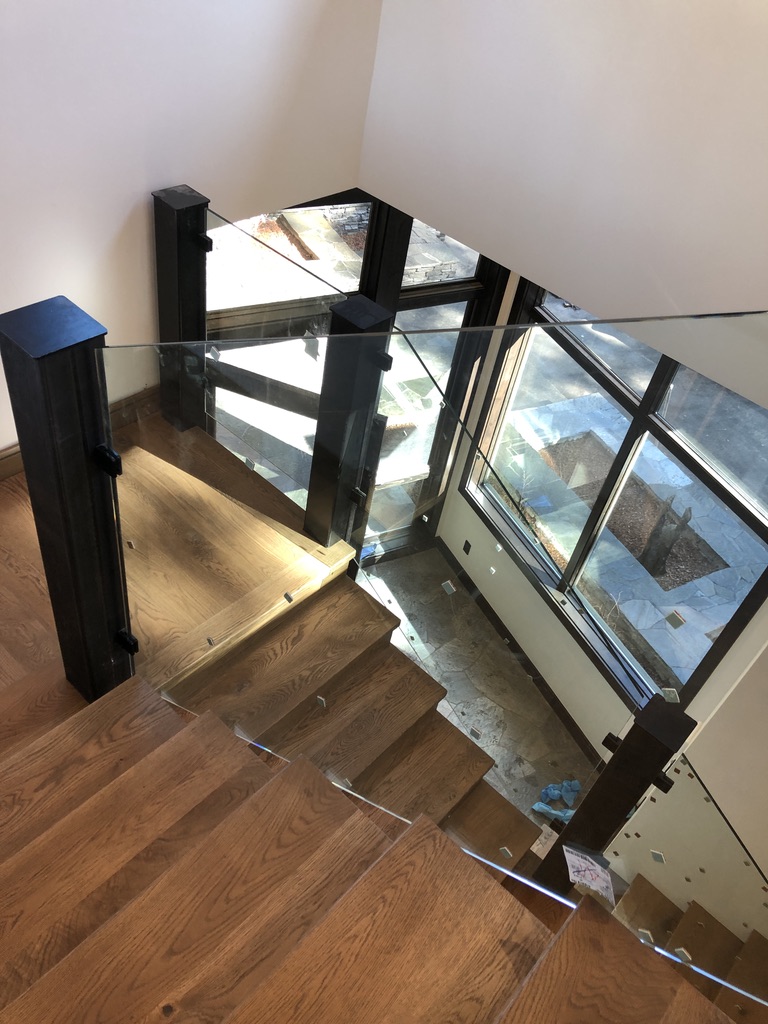 Custom railing and balustrade fabrication by CC Welding — stone-step handrails, cable rail and picket panels for Tahoe homes (photo 84 of 152)