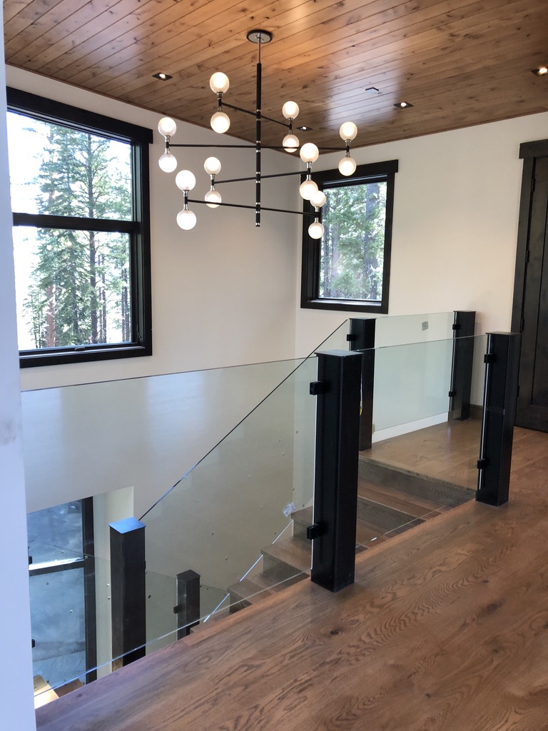 Custom railing and balustrade fabrication by CC Welding — stone-step handrails, cable rail and picket panels for Tahoe homes (photo 86 of 152)