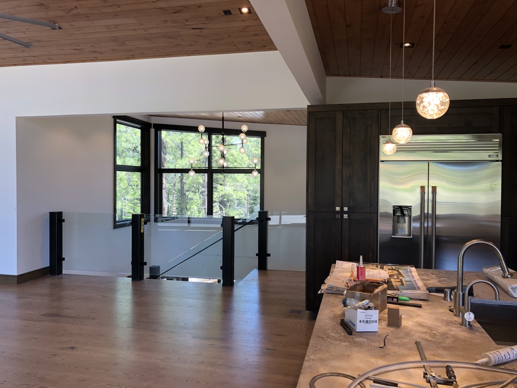 Custom railing and balustrade fabrication by CC Welding — stone-step handrails, cable rail and picket panels for Tahoe homes (photo 89 of 152)