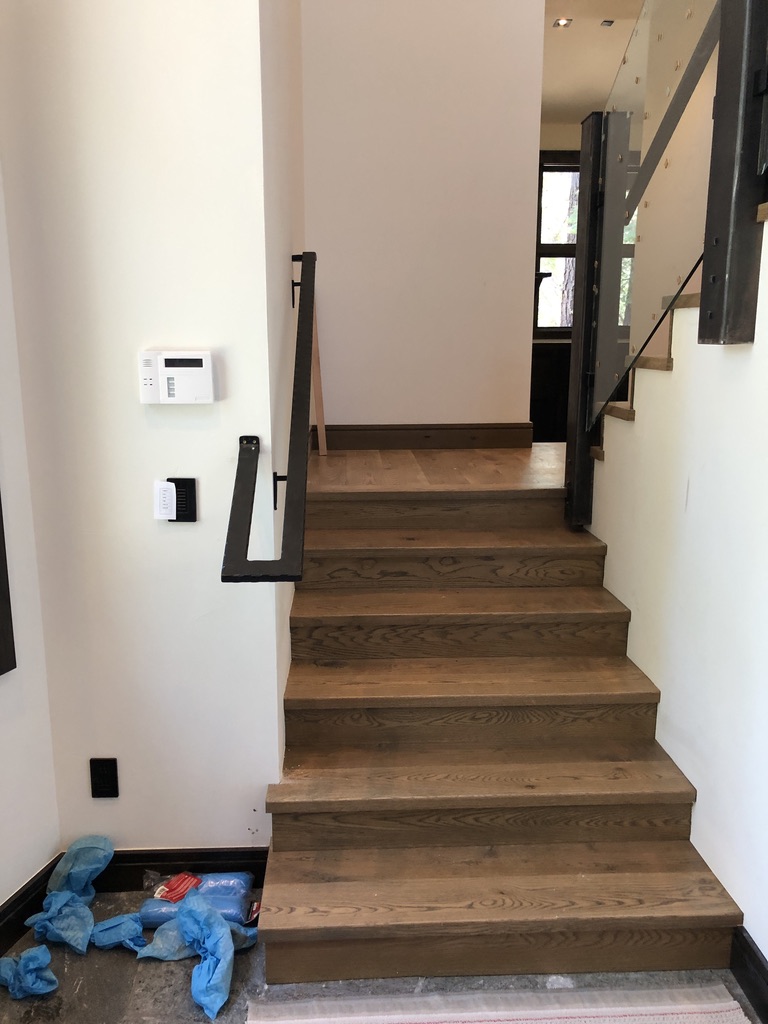 Custom railing and balustrade fabrication by CC Welding — stone-step handrails, cable rail and picket panels for Tahoe homes (photo 95 of 152)