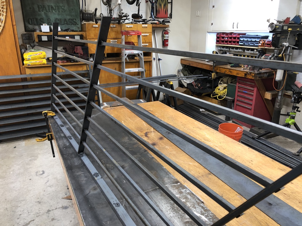 Custom railing and balustrade fabrication by CC Welding — stone-step handrails, cable rail and picket panels for Tahoe homes (photo 100 of 152)