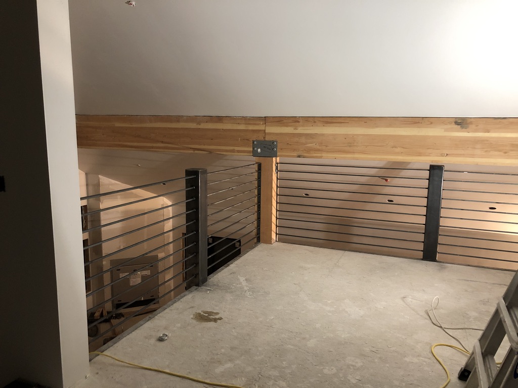 Custom railing and balustrade fabrication by CC Welding — stone-step handrails, cable rail and picket panels for Tahoe homes (photo 124 of 152)