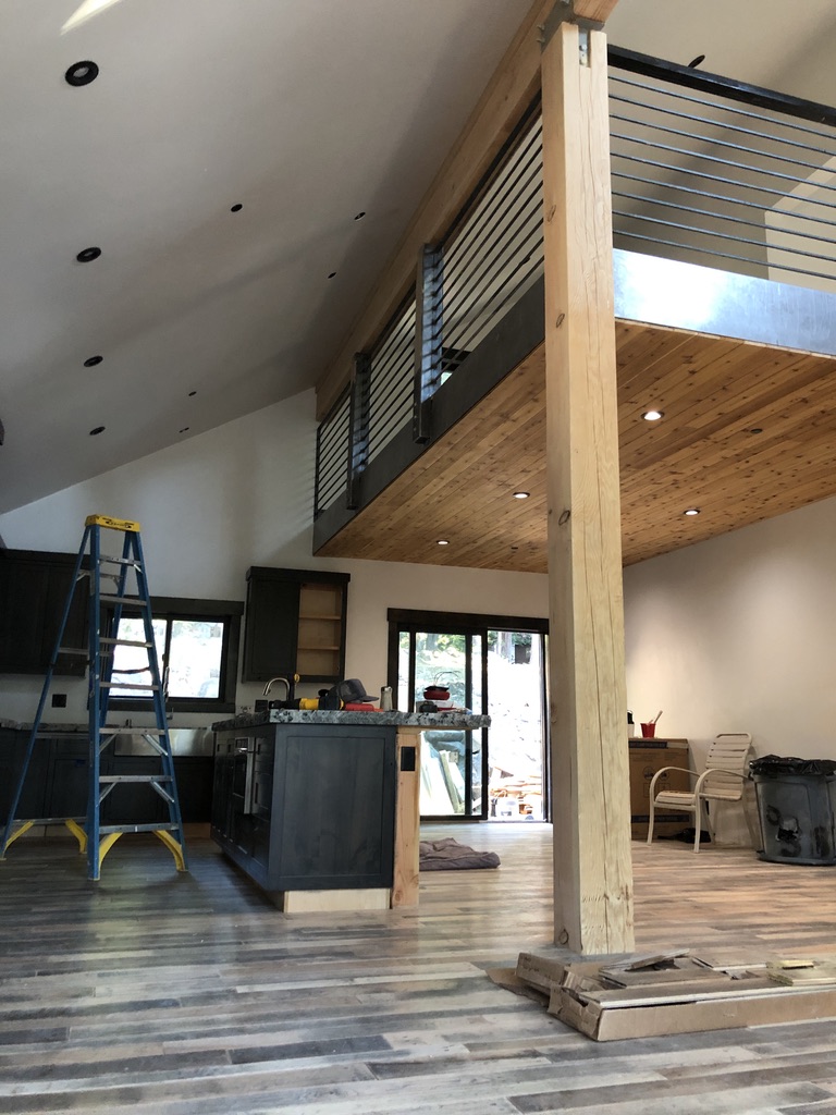 Custom railing and balustrade fabrication by CC Welding — stone-step handrails, cable rail and picket panels for Tahoe homes (photo 145 of 152)