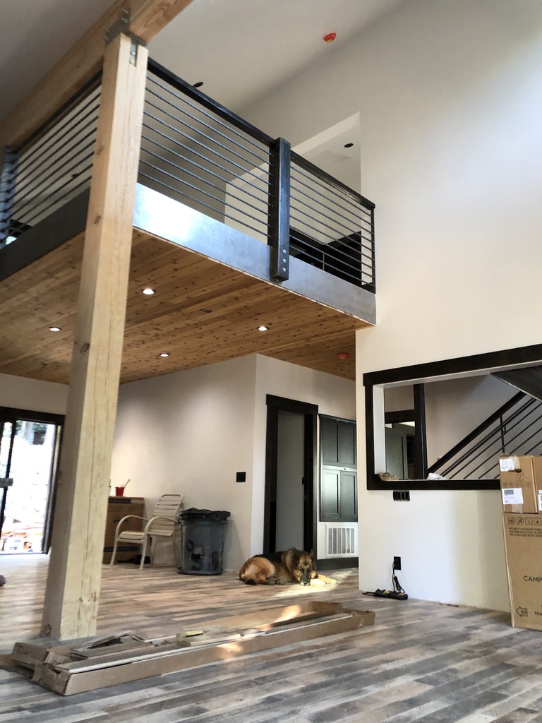 Custom railing and balustrade fabrication by CC Welding — stone-step handrails, cable rail and picket panels for Tahoe homes (photo 146 of 152)