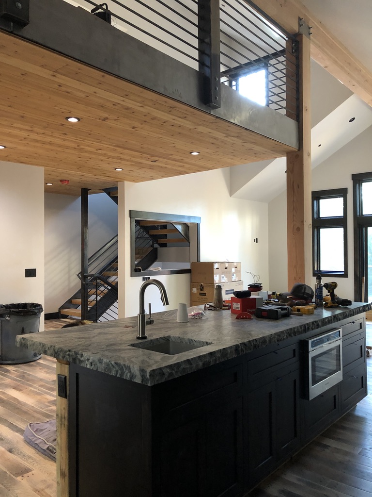 Custom railing and balustrade fabrication by CC Welding — stone-step handrails, cable rail and picket panels for Tahoe homes (photo 147 of 152)