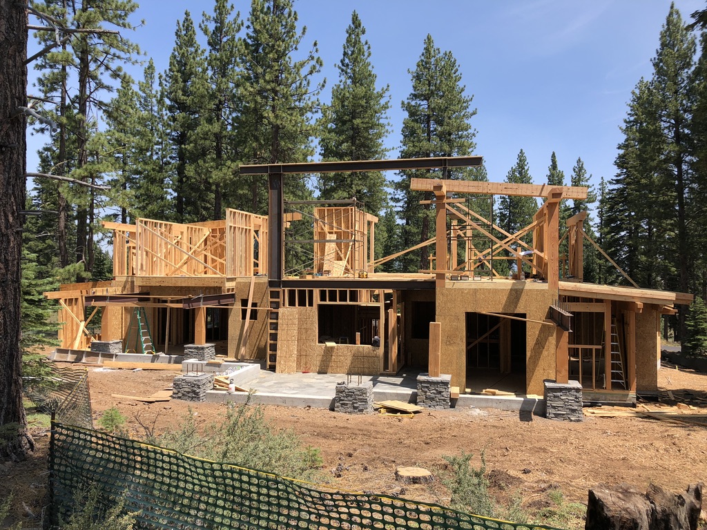 Structural steel fabrication by CC Welding — beams, columns, base plates and stair stringers for Tahoe projects (photo 3 of 68)