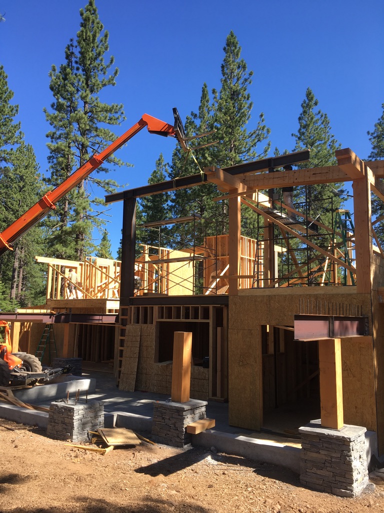 Structural steel fabrication by CC Welding — beams, columns, base plates and stair stringers for Tahoe projects (photo 9 of 68)